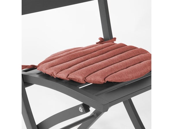 Galette de chaise Lava, l.38 cm, rouge