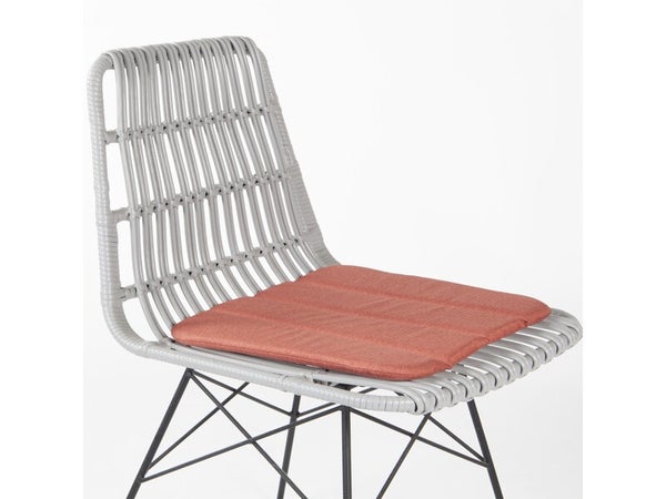 Galette de chaise Lava, l.39 cm, rouge