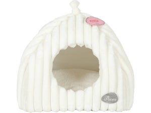 Igloo chat/petit chien ouat Naomi beige 41x41x40cm