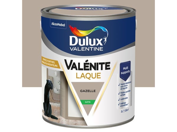 Peinture boiserie gazelle satin DULUX VALENTINE Valenite 2l
