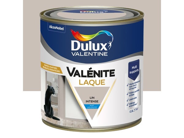 Peinture boiserie lin intense mat DULUX VALENTINE Valenite 0.5l