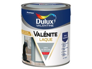 Peinture boiserie gris de brume brillant DULUX VALENTINE Valenite 2l