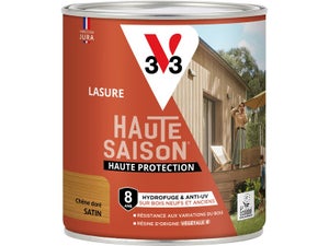 Lasure V33 Haute saison 8 ans chêne doré satiné 0.75 l