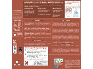 Lasure V33 Haute saison 8 ans chêne clair satiné 0.75 l