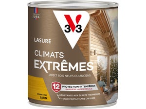 Lasure V33 Climats extrêmes® 12 ans chêne clair satiné 0.75 l 