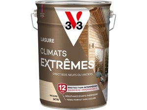 Lasure V33 Climats extrêmes 12 ans incolore satiné 5 l