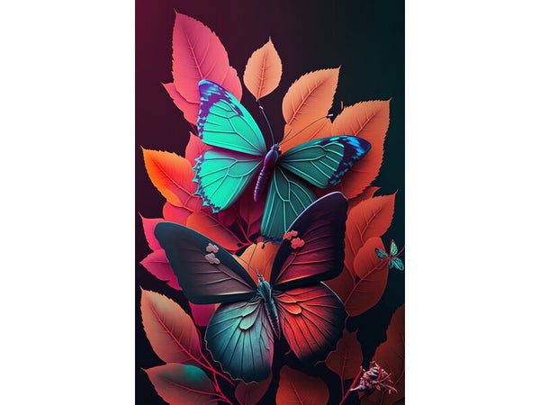 Toile imprimée Papillons, CEANOTHE 30 x 45 cm