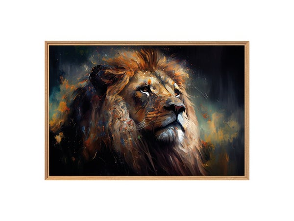 Image encadrée Lion, CEANOTHE 65 x 97 cm