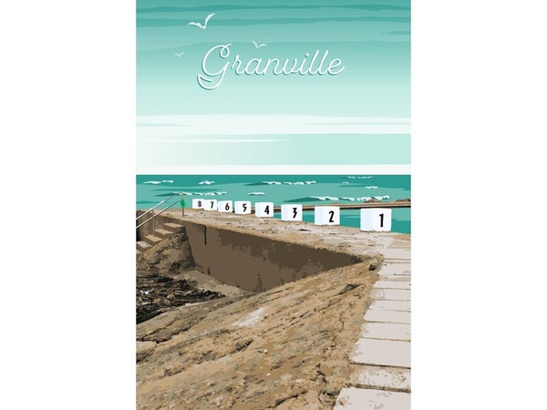 Toile imprimée Granville, CEANOTHE l.97 x H.65 cm