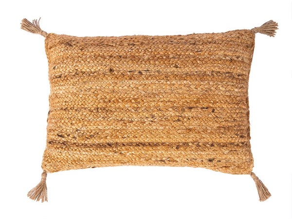 Coussin Jute, naturel l.40 x L.60 cm