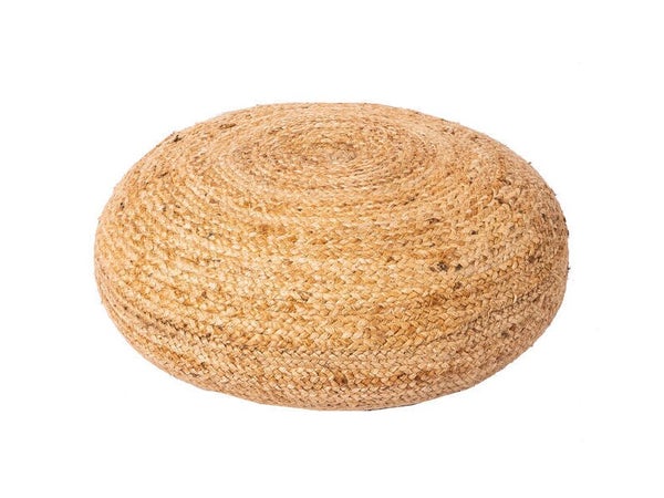 Pouf jute, naturel 60 x 15 cm