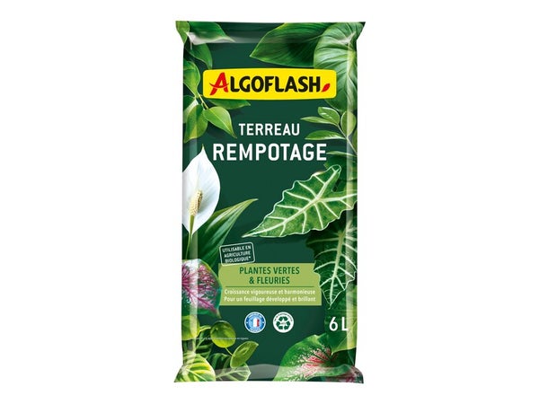 Terreau de rempotage ALGOFLASH 6L