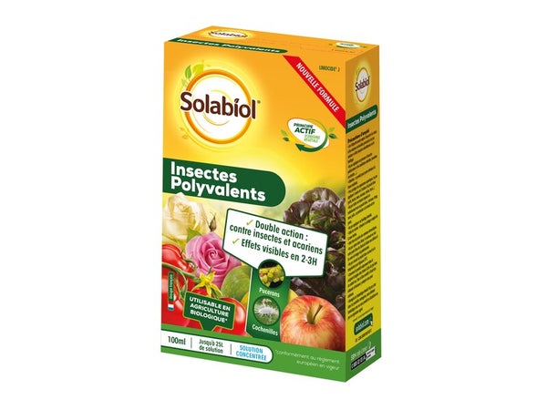 Traitement polyvalent contre les insectes et acariens, SOLABIOL, 100 ml