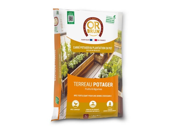 Terreau de potager OR BRUN, 35 l