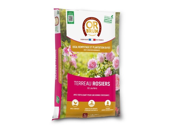 Terreau rosiers OR BRUN, 35 l