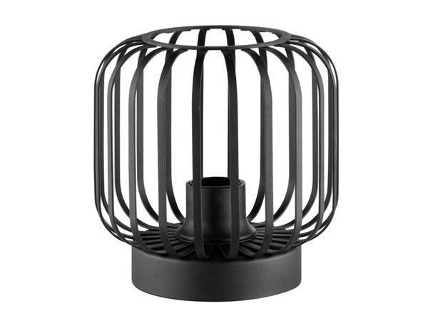 Lampe Pecan métal, noir H.18 cm INSPIRE, E27
