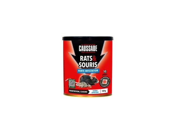 Pâtes anti - nuisible rats et souris  forte infestation  x10