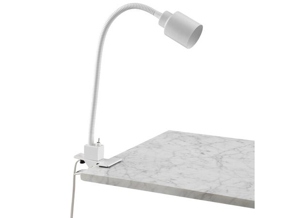 Lampe de bureau pince Tekla H.42 cm métal, blanc INSPIRE, GU10