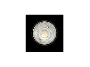 Lot de 3 spot encastré led Clane gu10 4000k orient carré noir INSPIRE