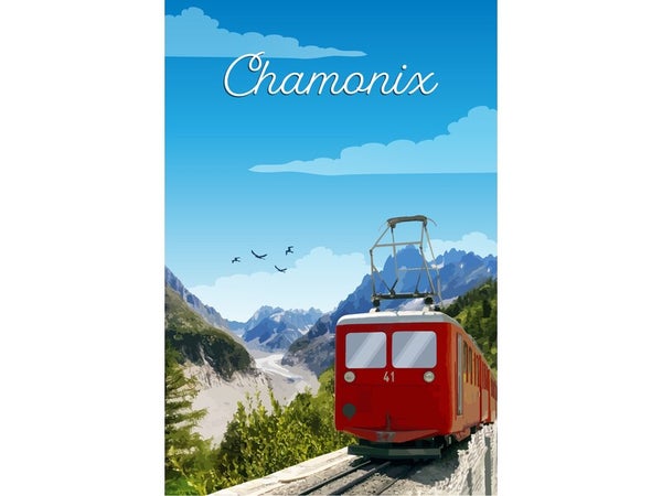 Toile imprimée Chamonix, CEANOTHE l.65 x H.45 cm