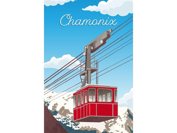 Toile imprimée Chamonix, CEANOTHE l.65 x H.45 cm