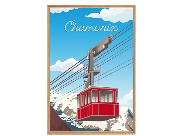Image encadrée Chamonix, CEANOTHE l.65 x H.97 cm