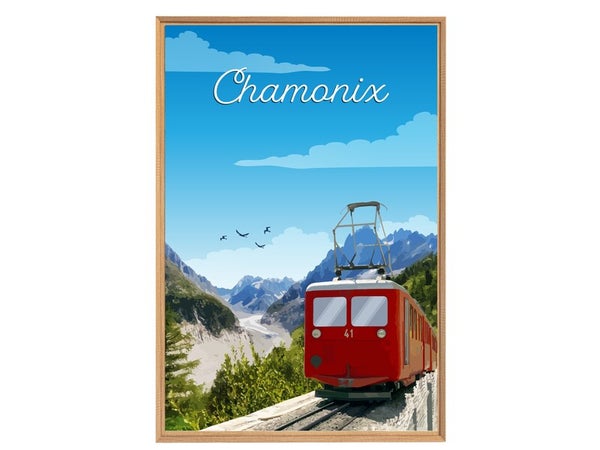 Image encadrée Chamonix CEANOTHE l.65 x H.97 cm