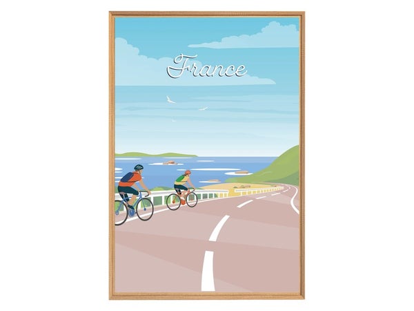 Image encadrée Cyclisme, CEANOTHE l.65 x H.97 cm