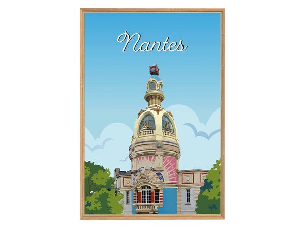 Image encadrée Nantes, CEANOTHE l.65 x H.97 cm