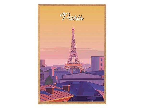 Image encadrée Paris, CEANOTHE l.65 x H.97 cm