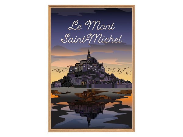 Image encadrée Mont Saint Michel, CEANOTHE l.65 x H.97 cm
