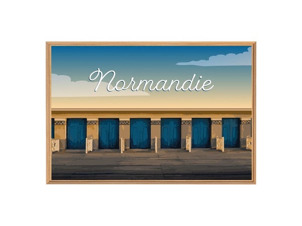 Image encadrée Normandie, CEANOTHE l.65 x H.97 cm