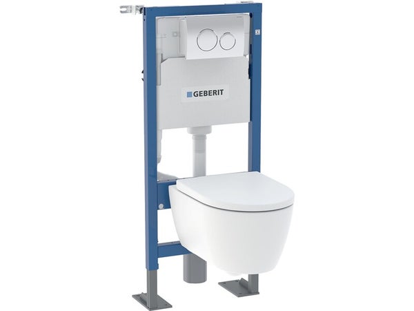 Pack WC suspendu Premium Rimfree G600 Pure mat GEBERIT