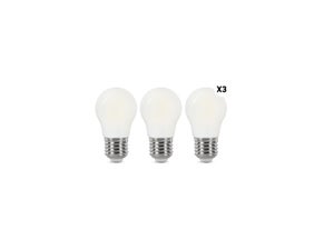 Ampoule led spherique e27 3,8w=60w 806lm depolie 2700k classe a lot de 3 LEXMAN