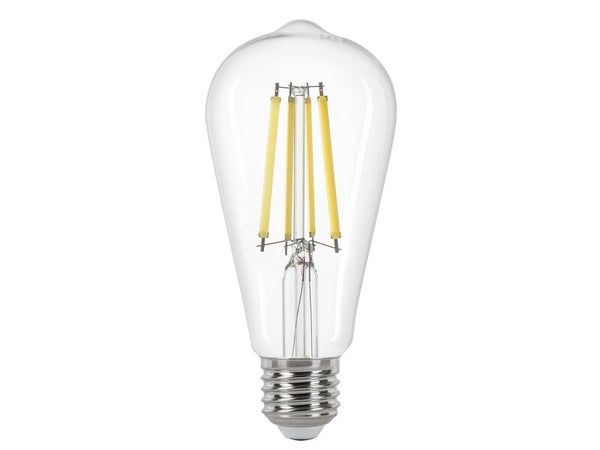 Ampoule led edison verre e27 3w=40w 470lm claire 2700k classe a LEXMAN