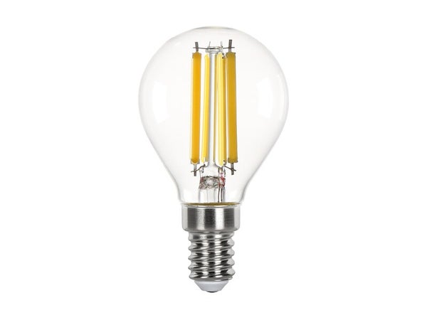 Ampoule led spherique e14 3w=40w 470lm claire 2700k classe a LEXMAN