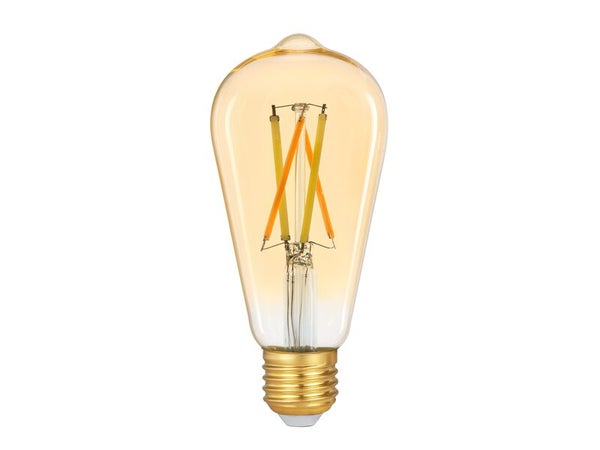 Ampoule led Edison E27 5,9w=60w 806lm ambre 2200 à 5500K cct/dim tout en 1 LEXMAN