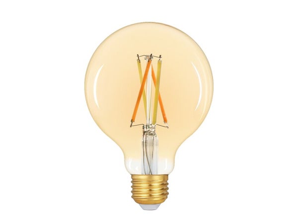 Ampoule led globe 95mm E27 5,9w=60w 806lm ambre 2200 à 5500K cct/dim tout en 1 LEXMAN