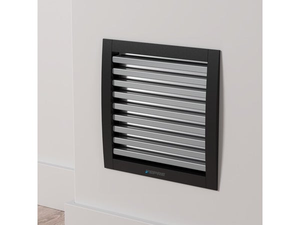 Grilles d'aeration aluminium vernis, L.17 x l.17 cm