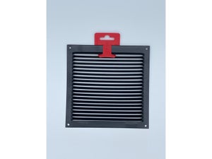 Grilles d'aeration aluminium vernis, L.17 x l.17 cm