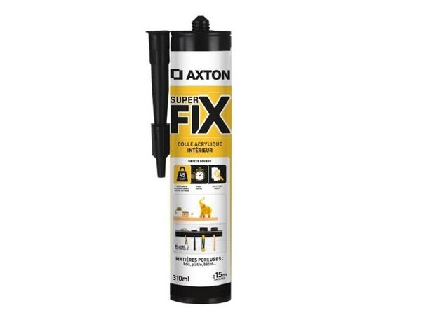 Colle fixation interieur acrylique axton superfix blanc cart 310ml