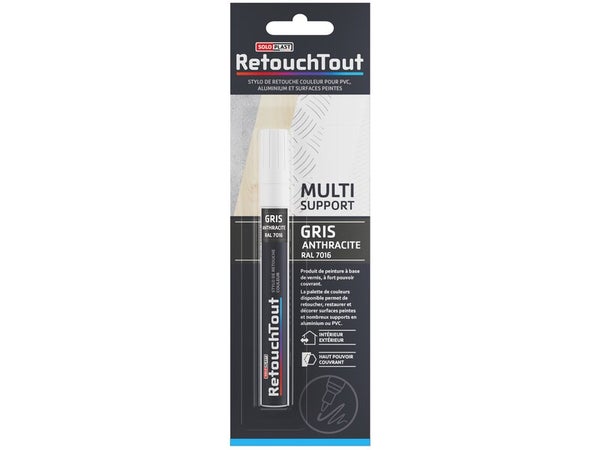 Feutre de retouche RETOUCHTOUT gris anthracite 10ml