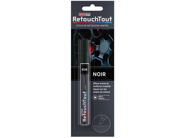 Feutre de retouche RETOUCHTOUT jantes noir 10ml