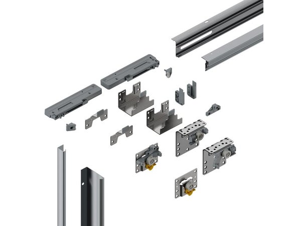 Kit rail pour 2 portes coulissantes SPACEO Evo'M L.160 cm