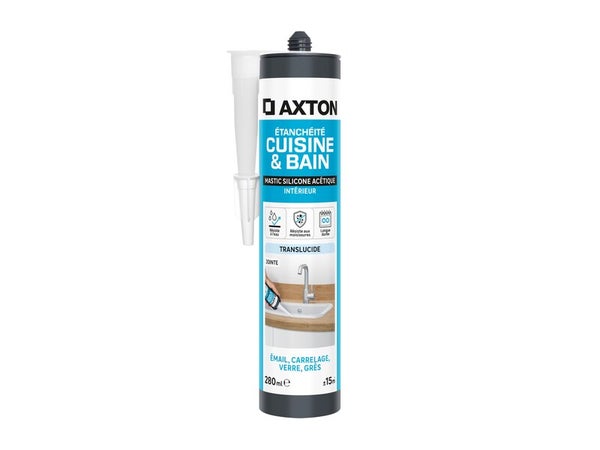 Mastic AXTON, transparent, 280 ml