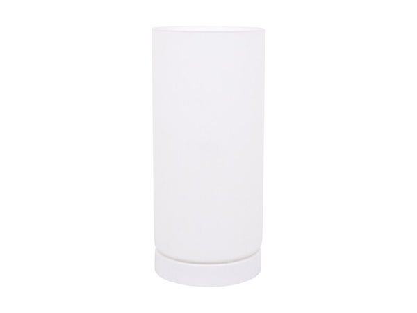 Lampe basic e14 verre/plastique blanc inspire