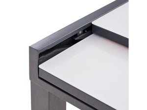 Table de jardin en aluminium rectangulaire 10 personnes Lyra II, gris anthracite, NATERIAL