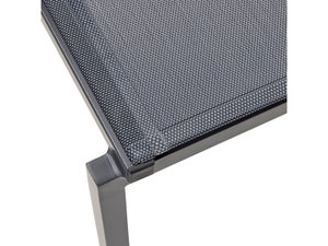 Chaise de jardin en aluminium, Lyra Béta gris anthracite, NATERIAL