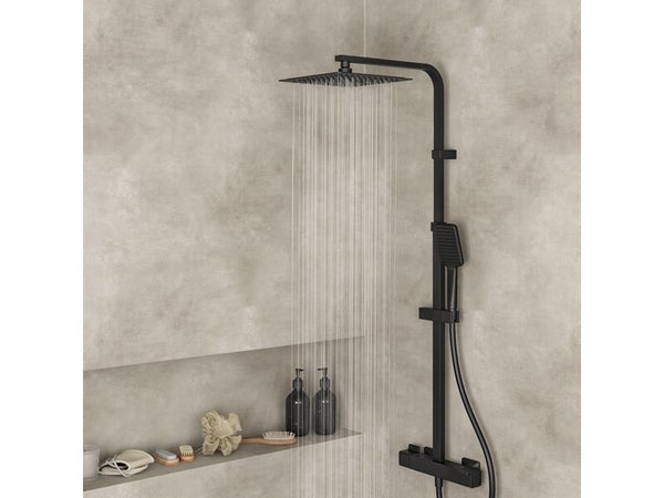 Colonne de douche thermostatique, SENSEA Studio, Noir