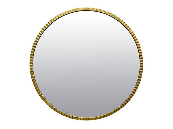 Miroir Livia rond doré diamètre 80 cm